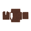93-Коврики ворсовые MAN TGX  -(АВС 3 коврика. МТ) (Фортуна (Коричневый) кант Коричневый)