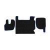 03-Коврики ворсовые RENAULT PREMIUM до 2005 -(АВС 3 коврика. МТ) (UPP-8 (Черный) кант Синий)