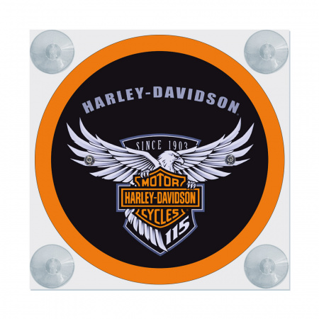 Табличка светодиодная "Лайт-бокс" мини на лобовое стекло (№42 Harley-Davidson)