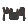 87-Коврики ворсовые SCANIA R  -(АВС 3 коврика. МТ) (UPP-8 (Графит) кант Коричневый)