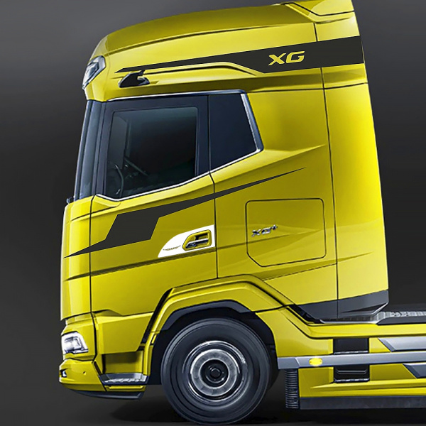 Накладки из нержавеющей стали на ручки дверей DAF 107 (с 2023г.в.) NKN-145