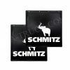 Брызговики Черные Люкс 40*40 SCHMITZ (Надпись Белая)