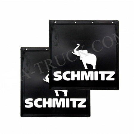 Брызговики Черные Люкс 40*40 SCHMITZ (Надпись Белая)