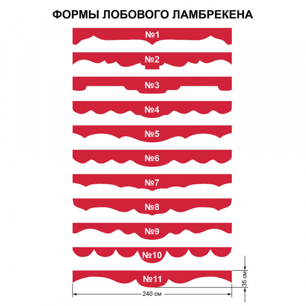 Ламбрекен комплект с маркой MAN 2,4м