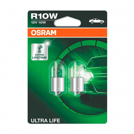 Лампа OSRAM 5008-02B R10W 12V-10W (BA15s) (комп. 2шт)