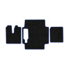 93-Коврики ворсовые MAN TGX  -(АВС 3 коврика. МТ) (UPP-8 (Черный) кант Синий)