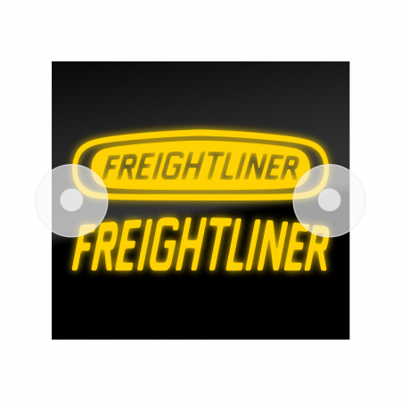 Табличка светодиодная 14x15 (желтая) на лобовое стекло (12v) (FREIGHTLINER)
