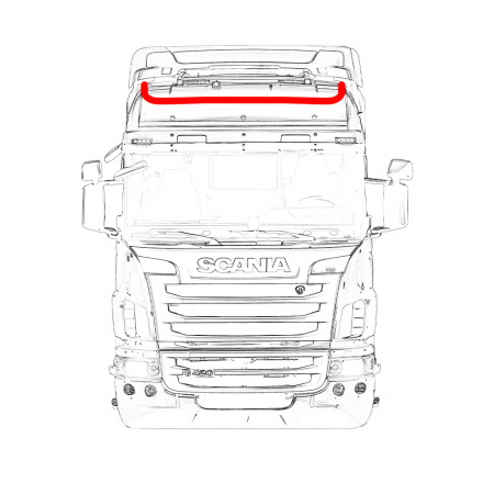 Дуга на крышу SCANIA ТОП ЛАЙН (верх до спойлера)