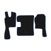 25-Коврики ворсовые SCANIA R TOPLAIN  -(ABTC 3 коврика. АТ) (UPP-3 (Черный) кант Синий)