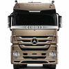 Защита лобового стекла для Mercedes MP3 (нерж. сталь, косые углы)