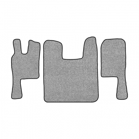 67-Коврики ворсовые SCANIA 124 (после 2010г) -(ABTC 3 коврика. АТ) (UPP-8 (Серый) кант Черный)