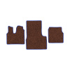 37-Коврики ворсовые MAN TGS -(АВС 3 коврика. МТ) (Фортуна (Коричневый) кант Синий)