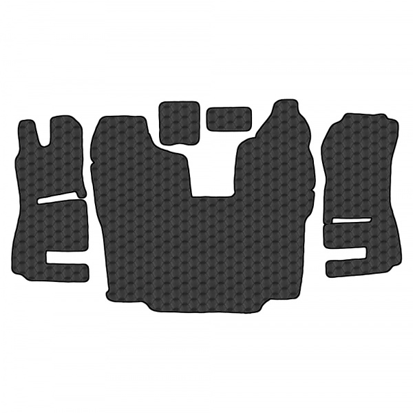 3.6 Коврики стёганные SCANIA 5 ser. R (АТ, 1 пневм., 1 табуретка) от 2013г