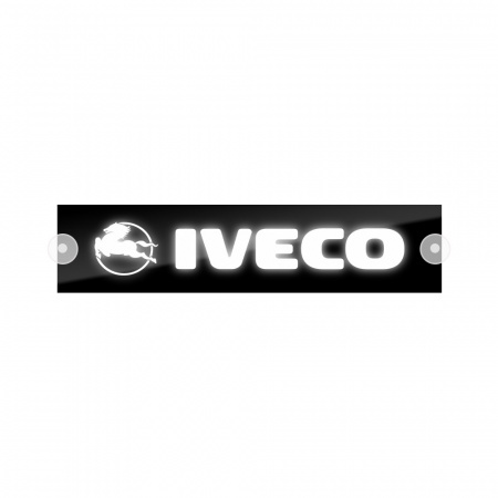 Табличка светодиодная 10*50 Лобовое (12v) (IVECO белая)