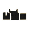 105/1 (хол-к)-Коврики ворсовые Sitrak G7/C7H -(АВС 3 коврика. МТ) (UPP-8 (Черный) кант Бежевый)