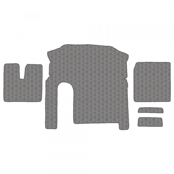 4.3 Коврики стёганные MAN TGA от 2000 (АТ+МТ широкая кабина) 