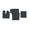 31-Коврики ворсовые MAN TGA XXL -(АВС 3 коврика. МТ) (UPP-8 (Графит) кант Синий)