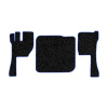 11-Коврики ворсовые VOLVO FH до 2009г -(АВС 3 коврика. МТ) (Фортуна (Черный) кант Синий)