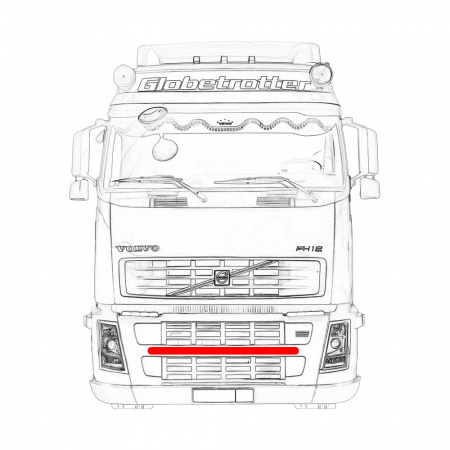 Кенгурятник-фародержатель для VOLVO FH12 V012