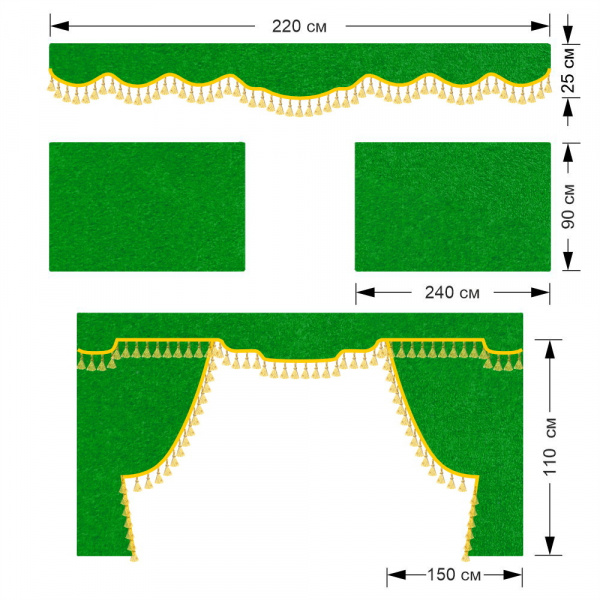 Комплект автоштор SCANIA 6 серия R, G, S
