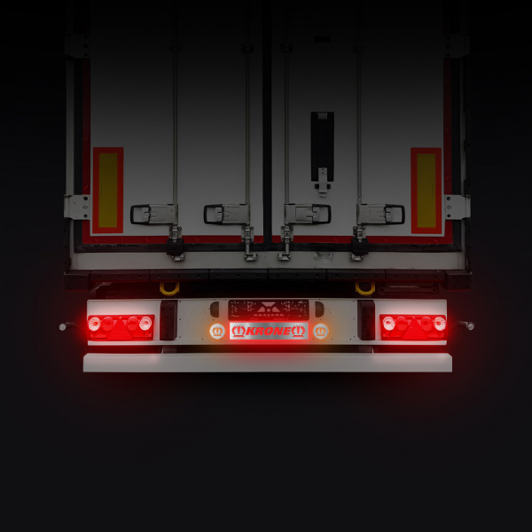 Задняя табличка с эмблемами KRONE (700х150мм, эмблемы Ø100мм)