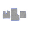 37-Коврики ворсовые MAN TGS -(АВС 3 коврика. МТ) (UPP-8 (Серый) кант Синий)