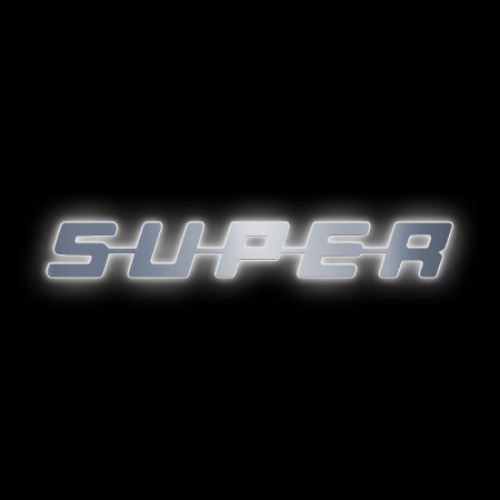 Буквы SDT на капот SUPER (450*65) ( Подсветка  Белый)