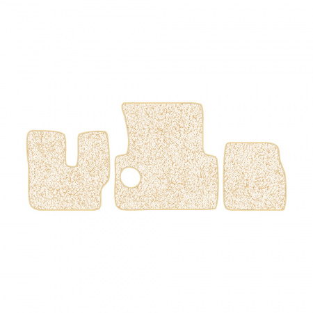 33-Коврики ворсовые MAN F-2000 Commandor -(АВС 3 коврика. МТ) (Фортуна (Бежевый) кант Бежевый)