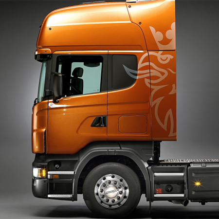 Накладки из нержавеющей стали на двери SCANIA 5 серии NKN-94