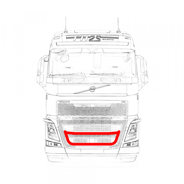 Кенгурятник составной для VOLVO FH4 V006