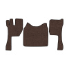 07-Коврики ворсовые VOLVO FH-13 до 2014г.в -(ABTC 3 коврика. АТ) (UPP-8 (Коричневый) кант Черный)