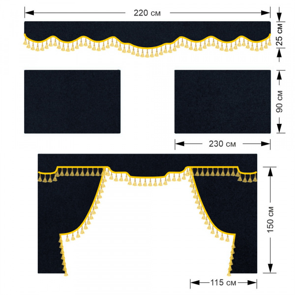 Комплект автоштор для RENAULT PREMIUM/RENAULT ser.T
