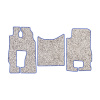83-Коврики ворсовые Mercedes Actros MP3 MS от 2004г. -(ABTC 3 коврика. АТ) (Фортуна (Серый) кант Синий)