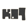 39-Коврики ворсовые MAZ EURO 3 -(АВС 3 коврика. МТ) (UPP-8 (Графит) кант Бежевый)