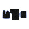 31-Коврики ворсовые MAN TGA XXL -(АВС 3 коврика. МТ) (Фортуна (Черный) кант Синий)