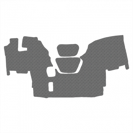 1.1 Коврики стёганные DAF 95 XF  (МТ)  (Классик Серый)