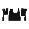 96-Коврики ворсовые SCANIA S  -(ABTC 3 коврика. АТ) (UPP-6 (Черный) кант Коричневый)