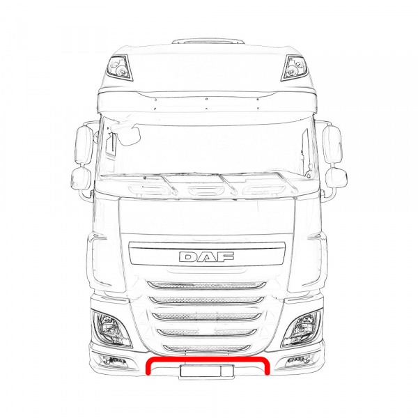 Кенгурятник-фародержатель для DAF 106 D009