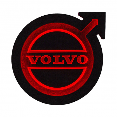 Панель на спальник Ø400мм VOLVO (замша) круг+стрелка (24v)