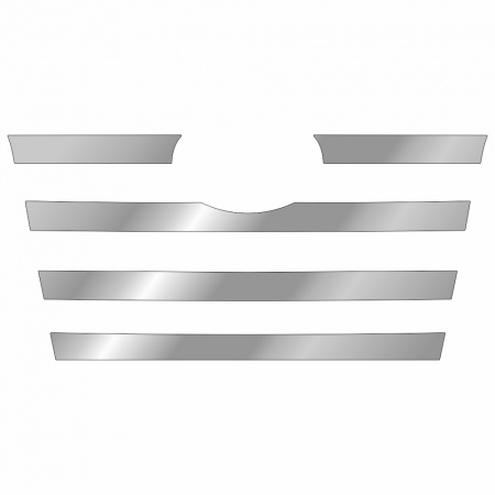 204 Накладки нержавеющая сталь на капот FAW J7