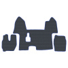 7.6 Коврики стёганные IVECO STRALIS 2010-2016г (МТ, узкая кабина)  (Классик Черный строчка Синяя)