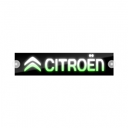 Табличка светодиодная 10*50 Лобовое (12v) (CITROEN цветная)