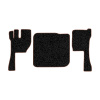 11-Коврики ворсовые VOLVO FH до 2009г -(АВС 3 коврика. МТ) (Фортуна (Черный) кант Коричневый)