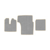 31-Коврики ворсовые MAN TGA XXL -(АВС 3 коврика. МТ) (UPP-6 (Серый) кант Бежевый)