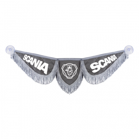 Вымпел тройной кожаный "Крылья" на лобовое стекло