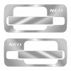 Накладки из нержавеющей стали на ручки дверей КЗ NEO NKN-61