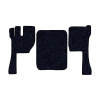 12-Коврики ворсовые VOLVO FH после 2009г -(АВС 3 коврика. МТ) (Карлайт (Синий) кант Черный)