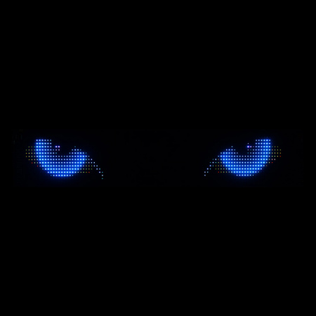 LED светодиодный гибкий экран "Глаза" 120х595мм