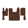67-Коврики ворсовые SCANIA 124 (после 2010г) -(ABTC 3 коврика. АТ) (Фортуна (Коричневый) кант Коричневый)