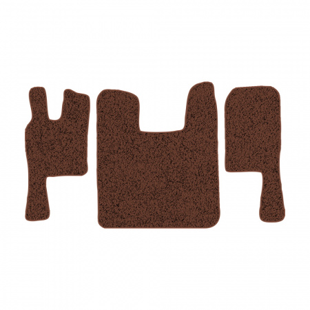 67-Коврики ворсовые SCANIA 124 (после 2010г) -(ABTC 3 коврика. АТ) (Фортуна (Коричневый) кант Коричневый)
